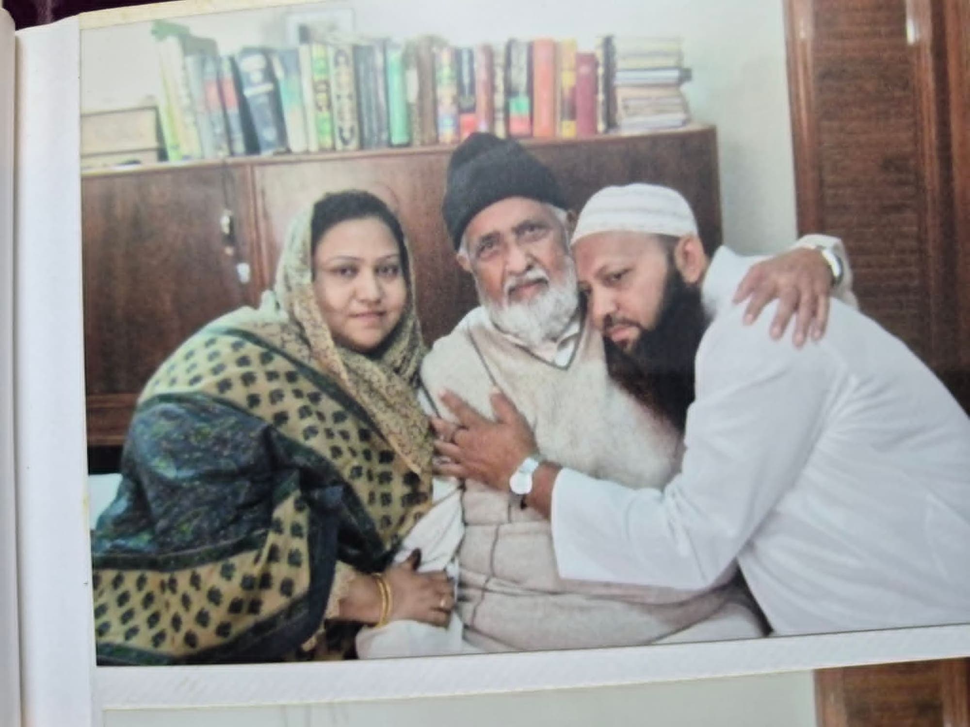 A moment with well-wishers