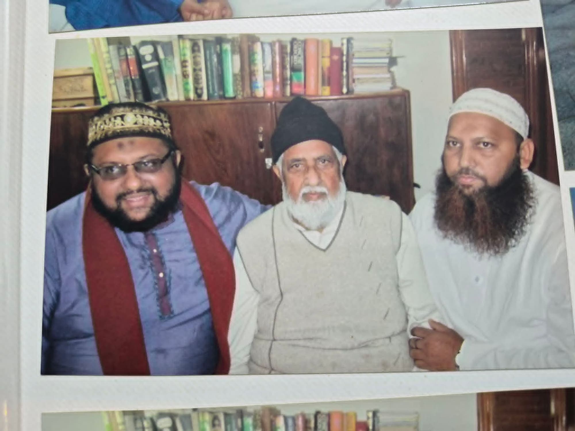 With visiting scholars